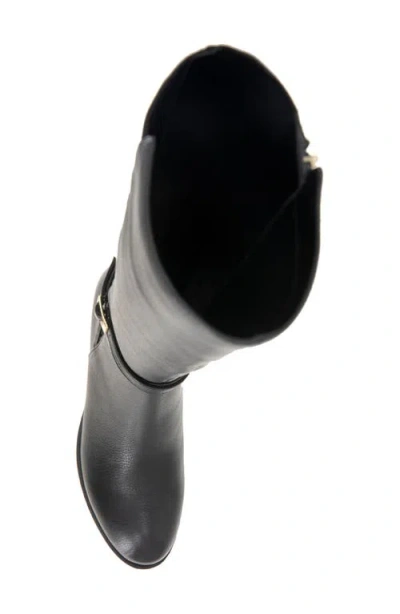 Kenneth Cole Lanica Knee High Boot In Black Leather