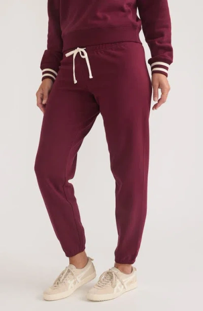 Marine Layer Anytime Sweatpants In Tibetan Red