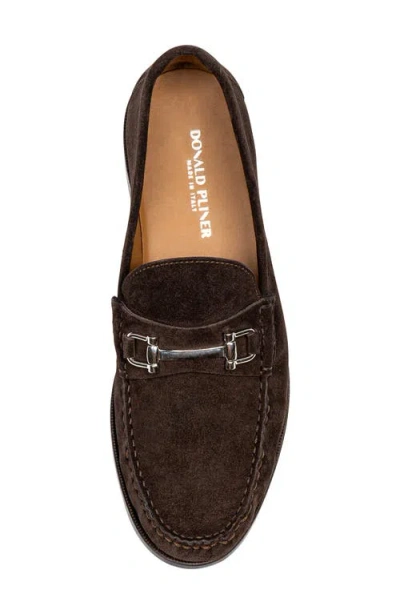 Donald Pliner Evanston Bit Loafer In Chocolate