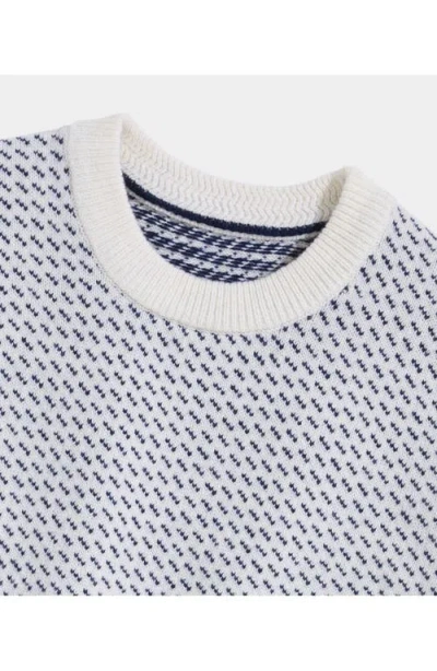 Vineyard Vines Marine Merino Wool Blend Sweater In Marshmallow