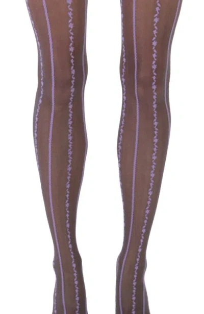 Shop Stems Anemone Sheer Tights In Chrysanthemum