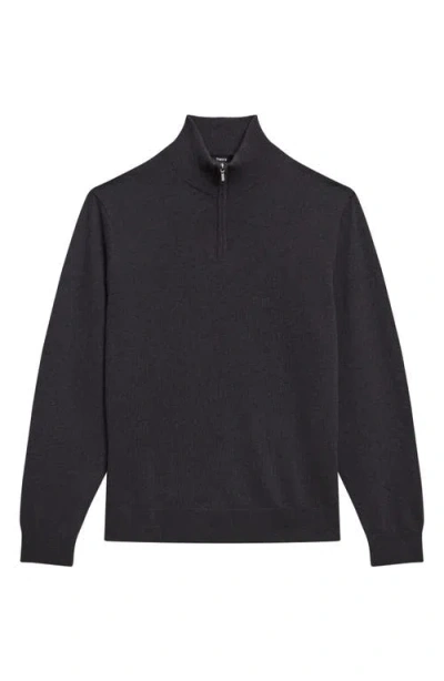 Theory Men's Lamar Paneled Ribbed Wool Sweater In Hickory Melange