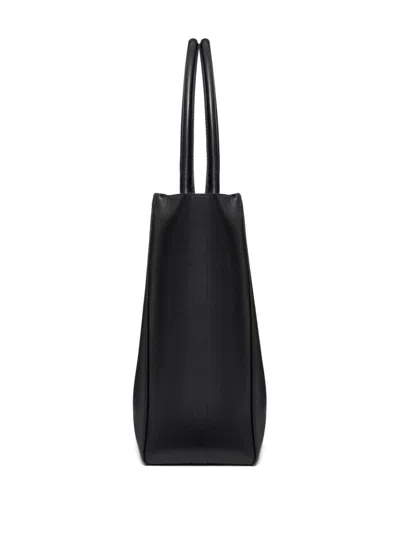 Valentino Medium Vlogo Locker Tote Bag In Black