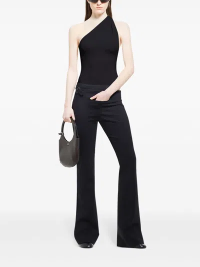 Courrèges Slash Asymmetric Top In Black