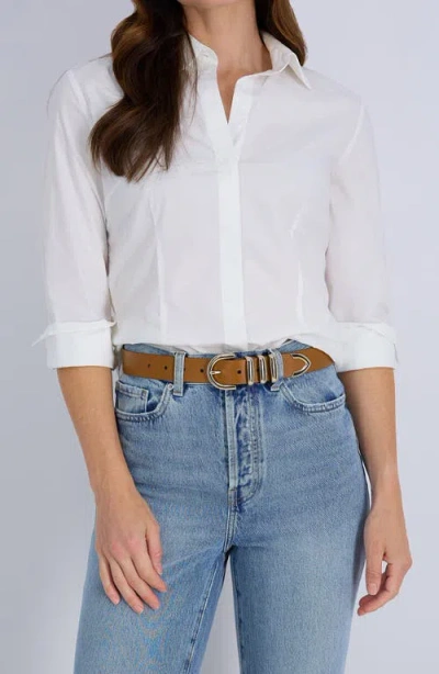 Cole Haan Triple Keeper Belt In Tan