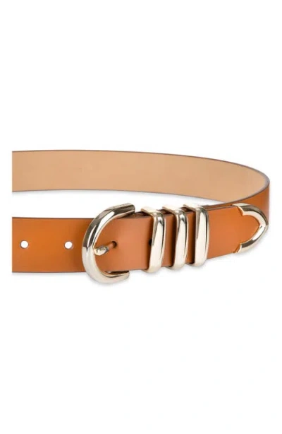 Cole Haan Triple Keeper Belt In Tan