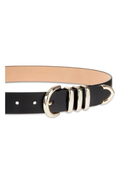 Cole Haan Beveled Edge Modern 3 Pc Set Belt - Black Size Xl In Black