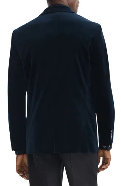 Theory Chambers Cotton Velvet Suit Jacket In Baltic