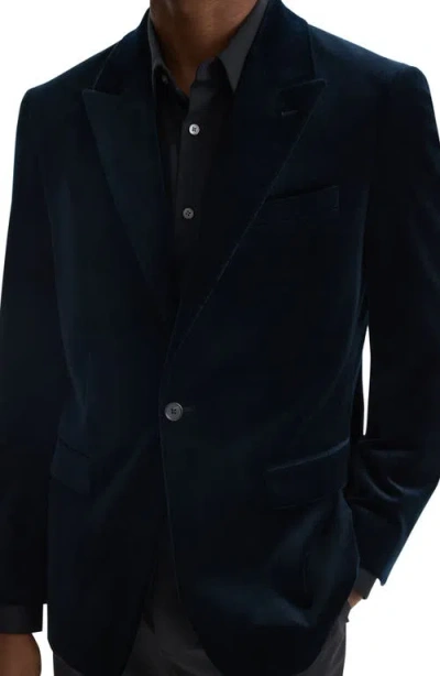 Theory Chambers Cotton Velvet Suit Jacket In Baltic