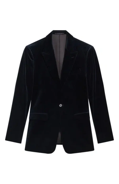 Theory Chambers Cotton Velvet Suit Jacket In Baltic