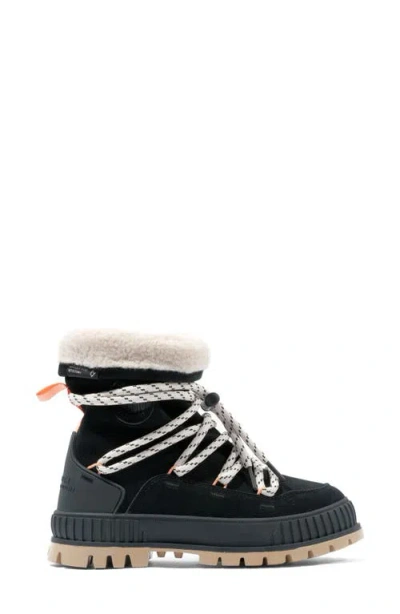 Shop Palladium Pallashock Hiver Bootie In Black