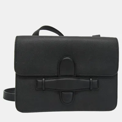 Pre-owned Celine Black Leather Symmetrical Shoulder Bag
