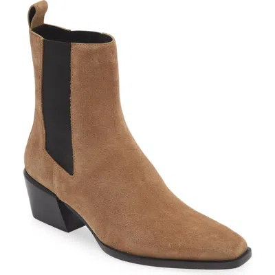 Rag & Bone Joni Suede Chelsea Booties In Camelsde