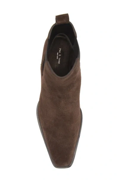 Rag & Bone Brown Joni Chelsea Boots In Drkespsosd