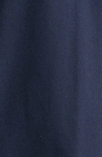 Frame Double Pocket Wool Blend Shirt Dark Navy In Dark Navy
