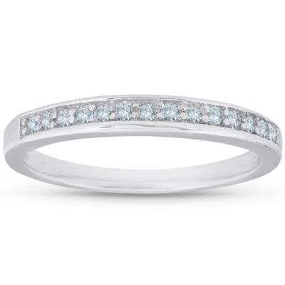 Pompeii3 1/5ct Diamond Wedding 14k White Gold Anniversary Ring In Multi