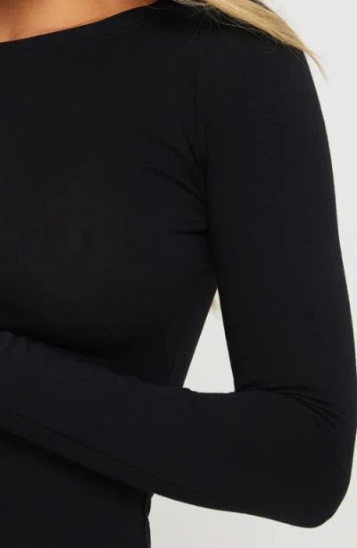 Princess Polly Lex Long Sleeve Mini Dress In Black