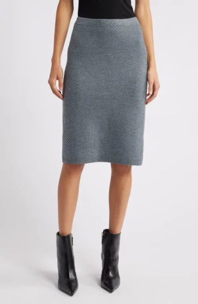 Shop Kobi Halperin Winslet Beaded Skirt In Grey Melan