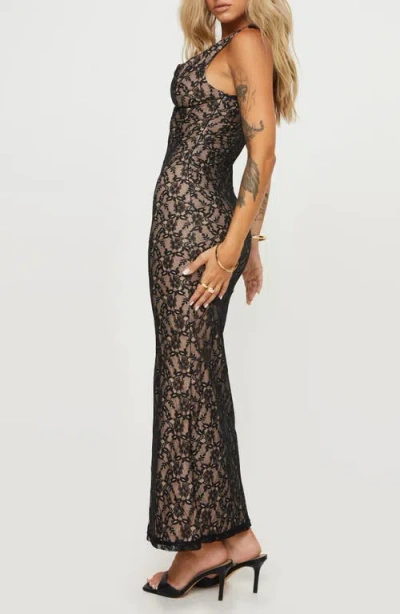 Princess Polly Romani Lace Maxi Dress In Black