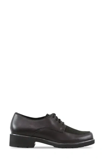 Munro Ronnie Water Resistant Lizard Embossed Derby In Black Lizard