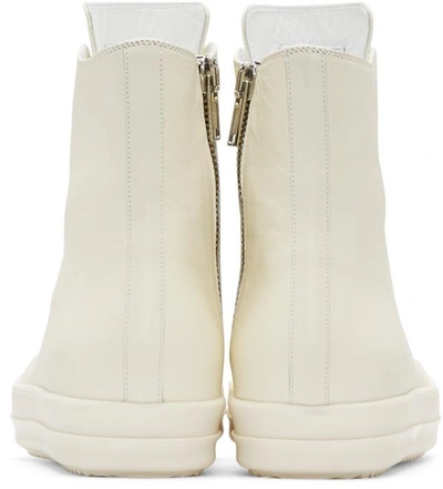 Shop Rick Owens White High-top Sneakers