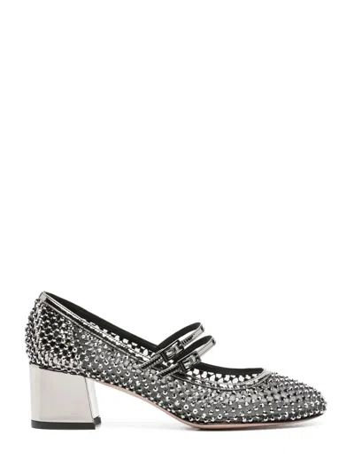 Le Silla Grey Heel Shoes In Grey