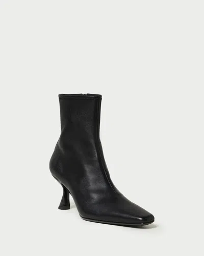Loeffler Randall Lambskin Kitten-heel Booties In Black
