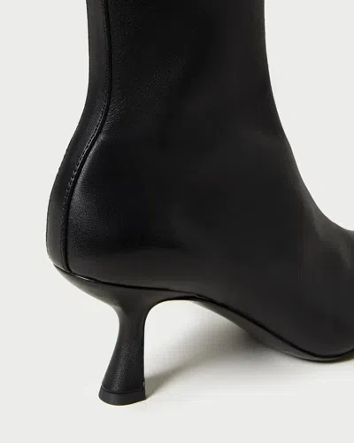 Loeffler Randall Lambskin Kitten-heel Booties In Black