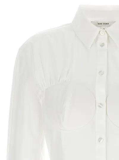 Nensi Dojaka Modern Fusion Collared Shirt