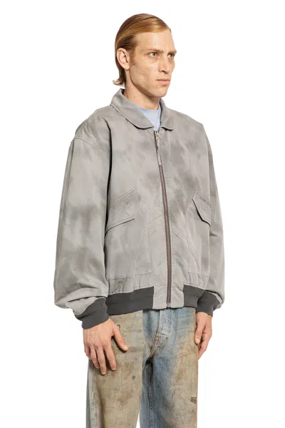 Shop Acne Studios Man Grey Jackets