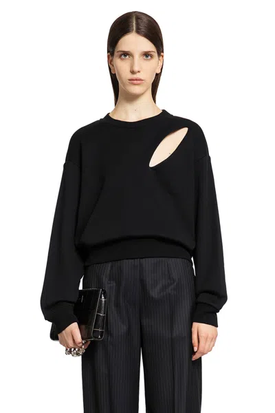 Alexander Mcqueen Cotton Crew-neck Sweatshirt In Black