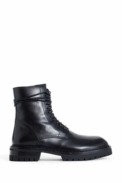 Ann Demeulemeester Danny Leather Ankle Boots In Black