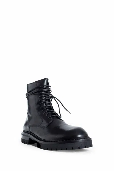 Ann Demeulemeester Danny Leather Ankle Boots In Black