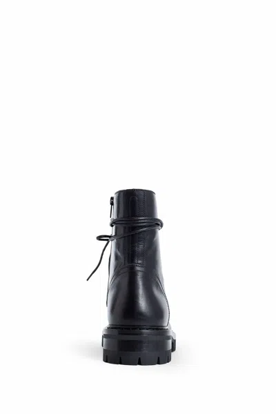 Ann Demeulemeester Danny Leather Ankle Boots In Black