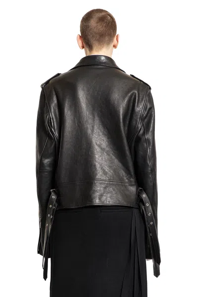 Ann Demeulemeester Man Black Jackets In Black