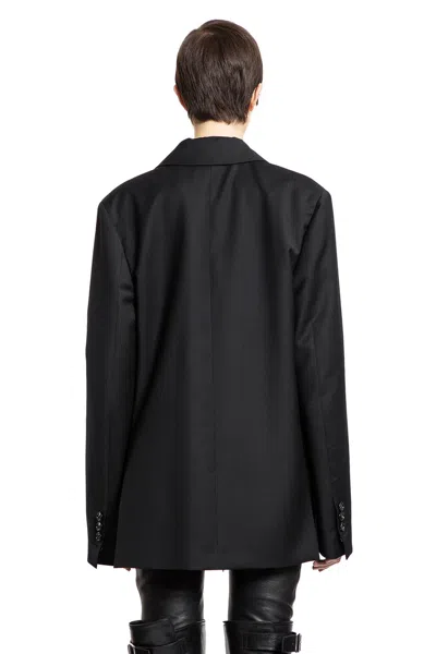 Shop Ann Demeulemeester Woman Black Blazers