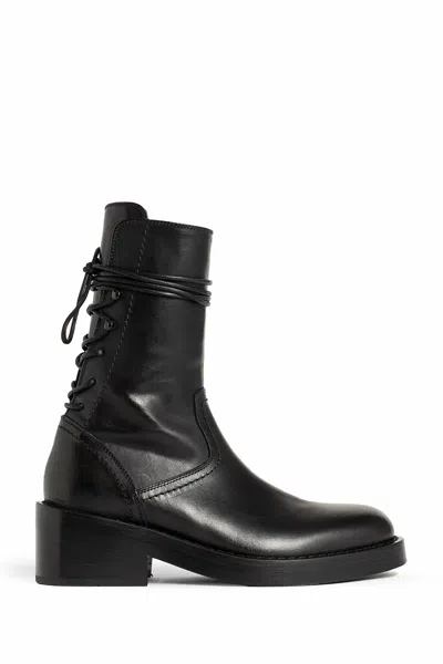 Shop Ann Demeulemeester Woman Black Boots