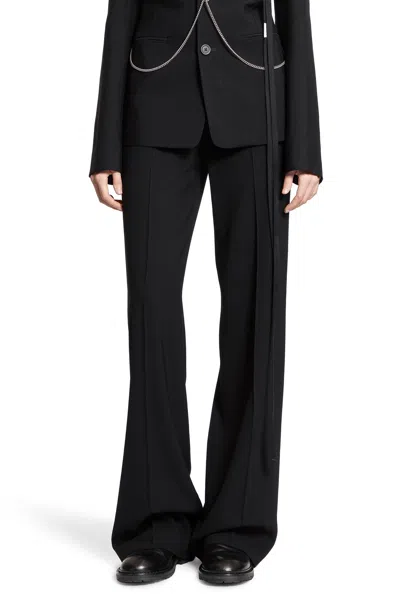 Ann Demeulemeester Maaike Flared Leg Comfort Trousers In Black