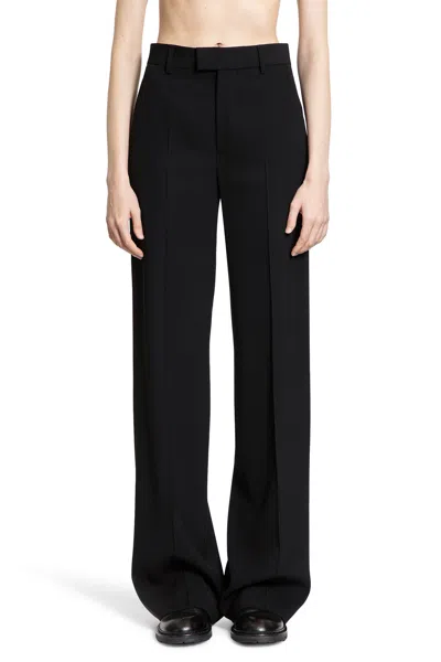 Ann Demeulemeester Maaike Flared Leg Comfort Trousers In Black