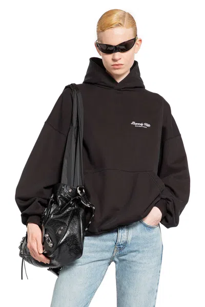 Shop Balenciaga Woman Black Sweatshirts