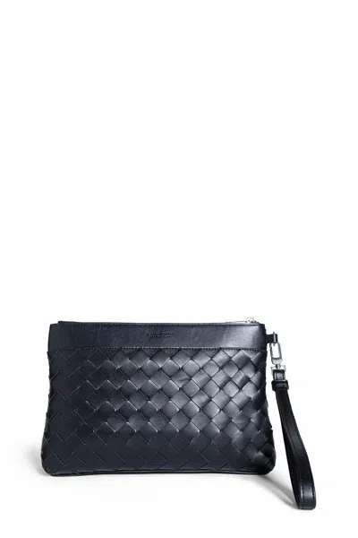 Shop Bottega Veneta Man Black Clutches & Pouches