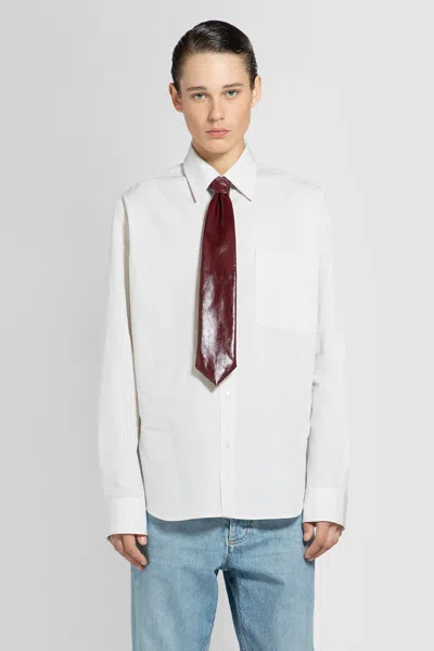 Shop Bottega Veneta Man White Shirts