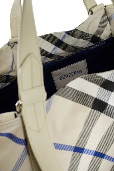 Shop Burberry Man Beige Tote Bags