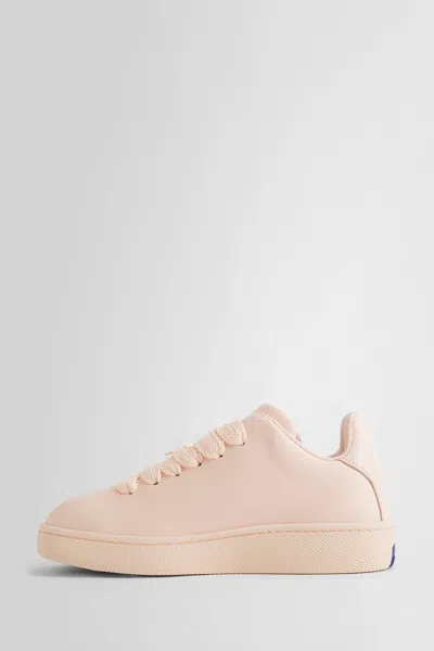 Shop Burberry Woman Pink Sneakers