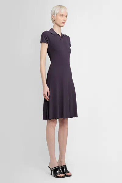 Shop Burberry Woman Purple Dresses