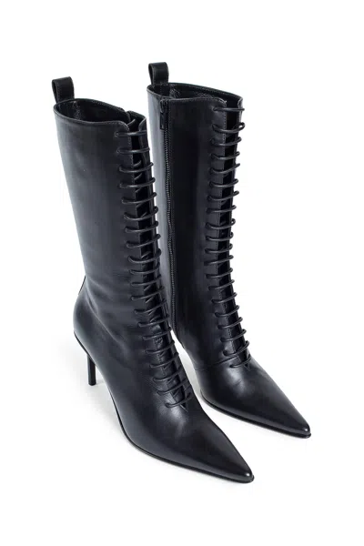 Shop Ann Demeulemeester Casey Lace-up Boots In Black