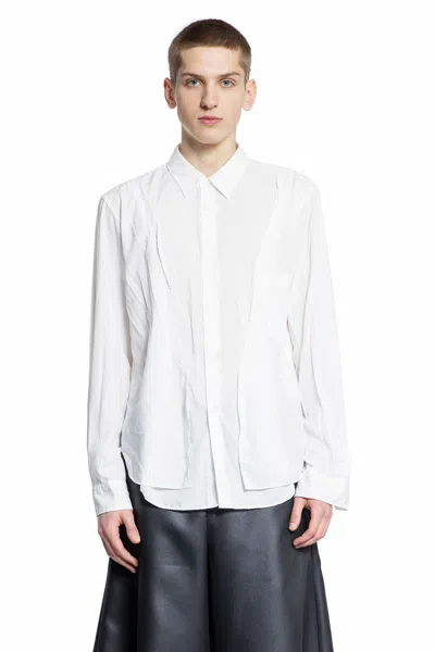 Shop Comme Des Garçons Homme Deux Man White Shirts