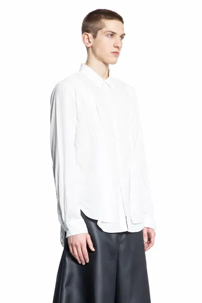 Shop Comme Des Garçons Homme Deux Man White Shirts