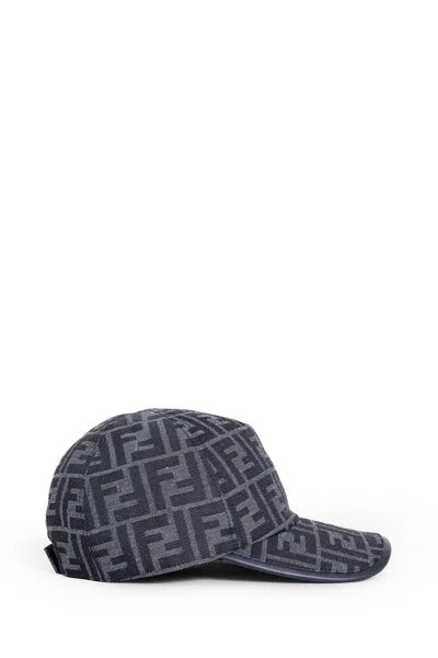 Shop Fendi Man Blue Hats