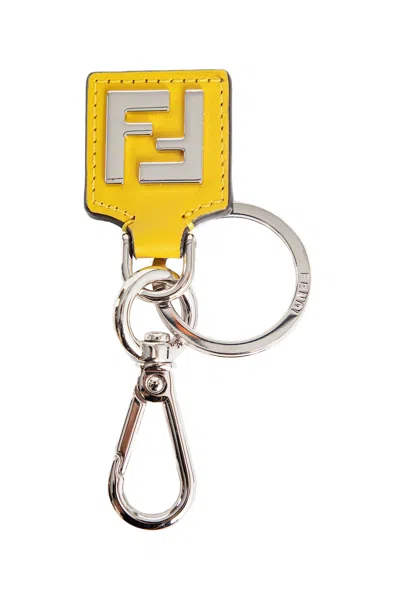 Shop Fendi Man Yellow Keychains